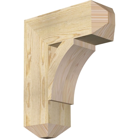 Ekena Millwork Thorton Craftsman Rough Sawn Bracket, Douglas Fir, 6"W x 18"D x 22"H BKT06X18X22THR04RDF